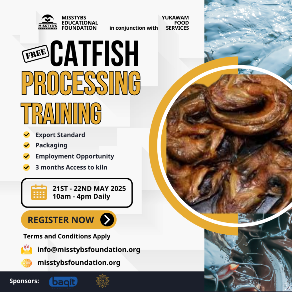 Processed Catfish Catfish Processing Training – MisstyB's Educational Foundation